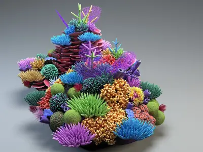 Coral Reef 03 3D model
