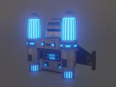Sci-Fi Jetpack 3D model