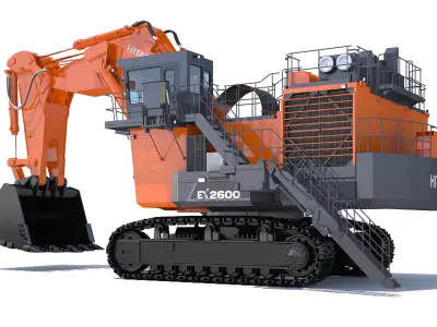 Excavator Hitachi EX2600-7 3D model