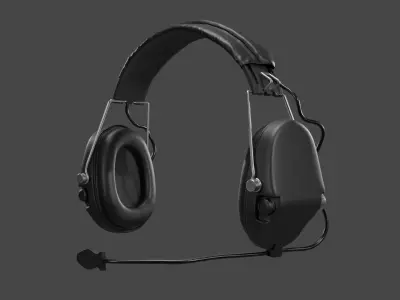 Z TAC Headset Military headphone 3D model