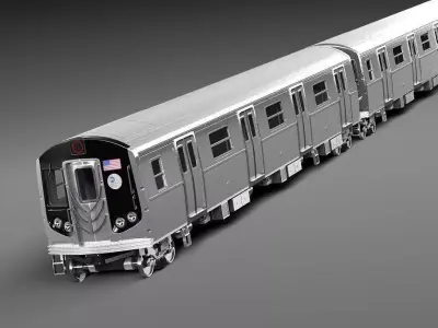 NYC Subway R160 3D model
