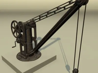 Old Port Crane 3D model