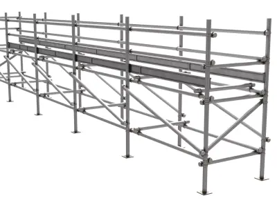 Scaffolding PBR Low-poly 3D model