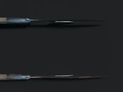 Medieval Glaive Low-poly 3D model