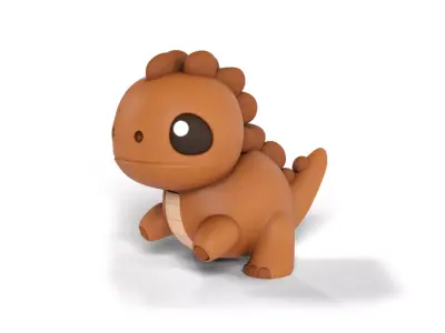 stylized Dinosaur Low-poly 3D model