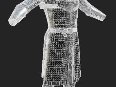 Colection armors and helmets Low-poly 3D model