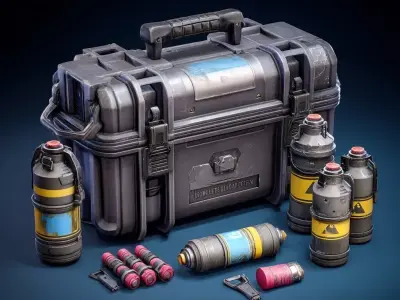 FREE Stylized Toolset Free low-poly 3D model