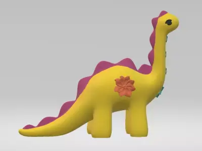 Cartoon Animal Giraffe Toy 3D print model