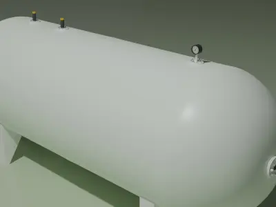 Gas storage tank Free 3D model