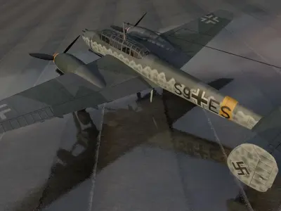 Messerschmitt Bf-110 G-2 R-4 Zerstorer 3D model