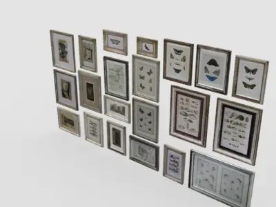 Frames pack 1 Low-poly 3D model