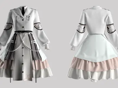 Military Lolita V2 Marvelois Designer Project 3D model