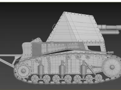 Tank CU-18 3D model
