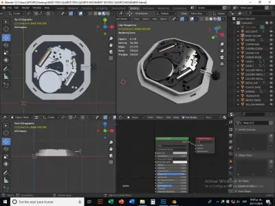 WATCH QUARTZ MOVEMENT 2 3D model