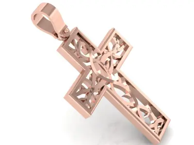 CROSS PENDANT CR18 3D print model