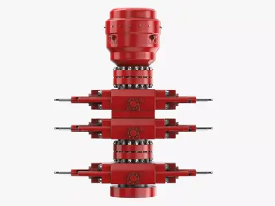Blow Out Preventer Dirty 3D model