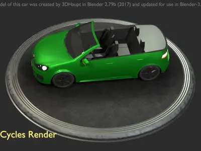 City Cars All Types A B C D E Green 3D Model Pack purchase