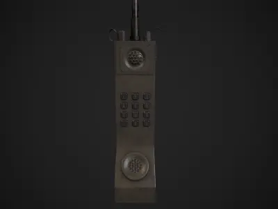 Old Military Radio Low-poly 3D model