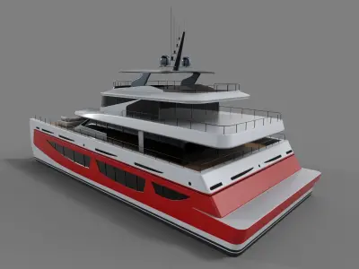 Catamaran 3D model shop