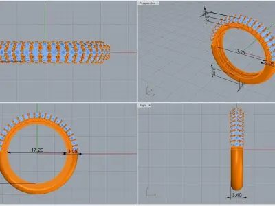 ring code 175 3D print model purchase