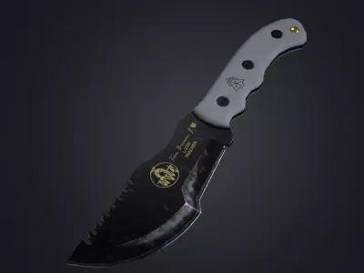 Tracker knife Low Poly PBR Low-poly 3D model