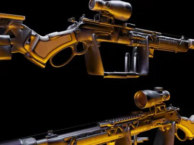 Rifle Free 3D model
