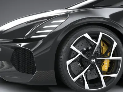 Bugatti W16 Mistral 2024 3D model buy