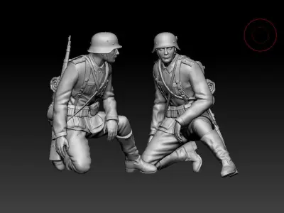 German soldier 3D print model 7