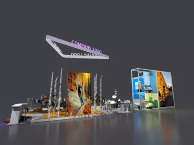 Electric bicycle exhibition 3D model