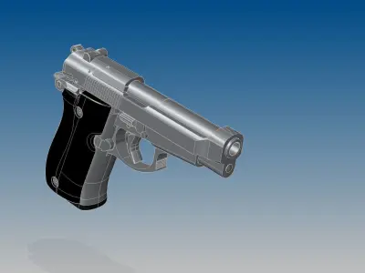 Beretta 84F 3D model