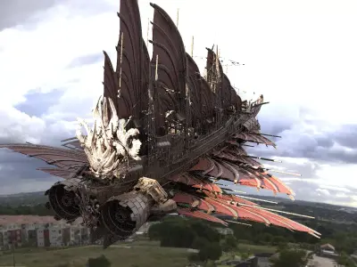 Dragon Master Kings Airship 3D model