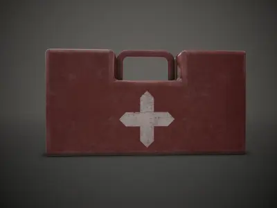Medium Medkit Low-poly 3D model