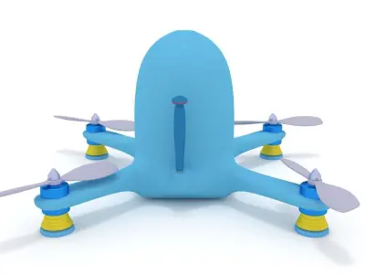 Cartoon Quadcopter 3D model