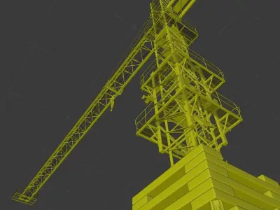 Crane 3d model construction 3D model