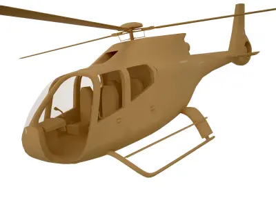 Police Helicopter model 3D model