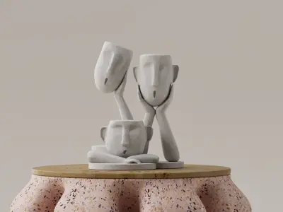 ESCULTURA - CARAS 3D print model