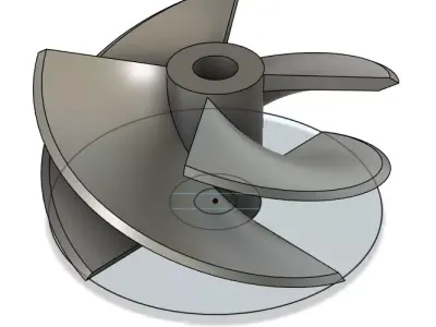 40 mm prop  Free 3D model