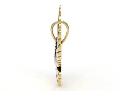 Antique Falcon Pendant 3D print model