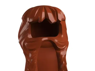 Custom3Dprint Minifigure Accessory - Minifigure Hair S2 - 027 3D print model