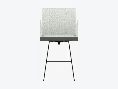 Chair - Contemporary - Armrests - Wire - Legs - Type 2 Low-poly 3D model