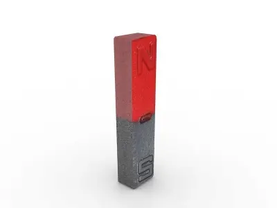Bar Magnet 3D model