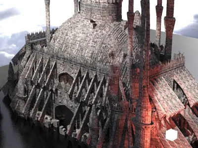 Dark World Grand Monks Temple  3D model