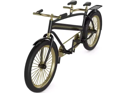 Tandem Bicycle 3D model
