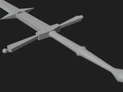 Zweihander Sword - Low Poly Low-poly 3D model
