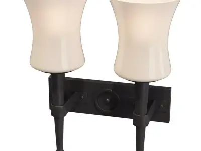 2 Lamp Wall Light 3D model
