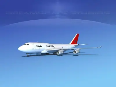 Boeing 747-400 SAA Cargo 3D model