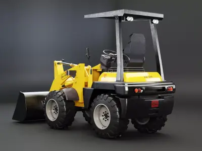Small Agricultural Wheeled Loader 3D model