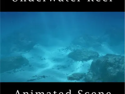 Underwater Reef Scene Animated 3D model