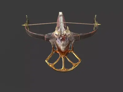 Crossbow 05 Low-poly 3D model