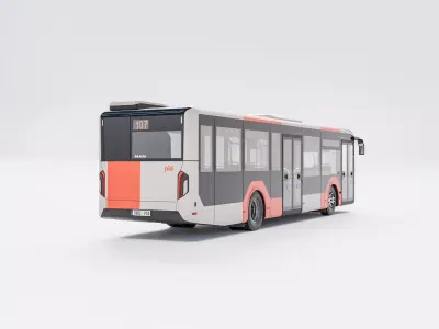MAN Lions City bus Prague PID - Autobusy Praha 3D model
